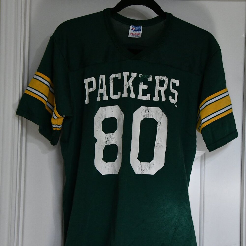 Vintage Green Bay Packers Football Jersey Made by Rawlings